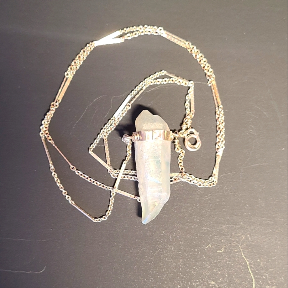 Angel Aura Quartz necklace